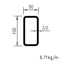 HFRHS 100x50x3,0