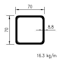 HFSHS 70x70x8,8